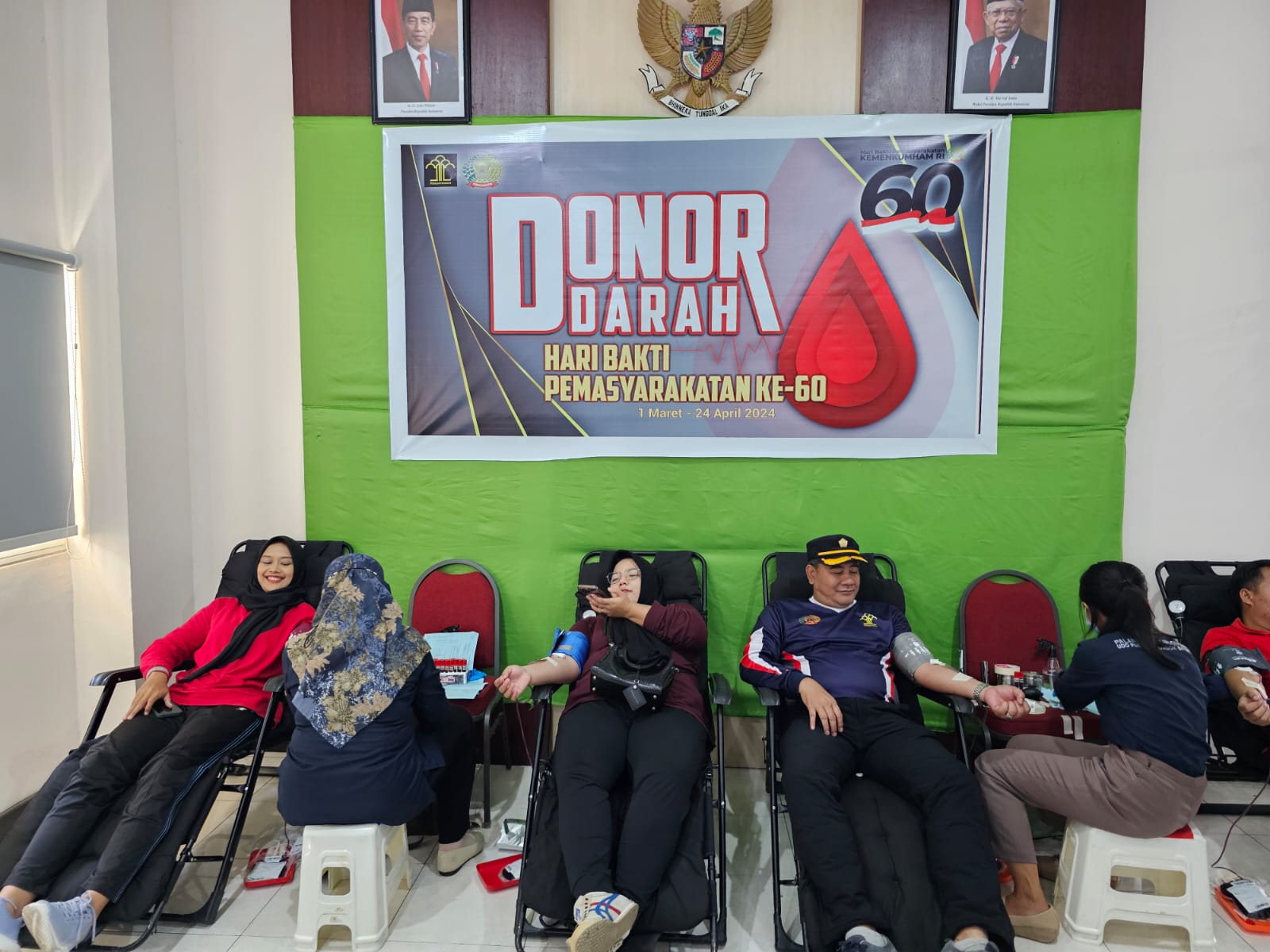 Kalapas Selong Ikuti donor Darah dalam Rangka HBP ke-60 Tahun 2024